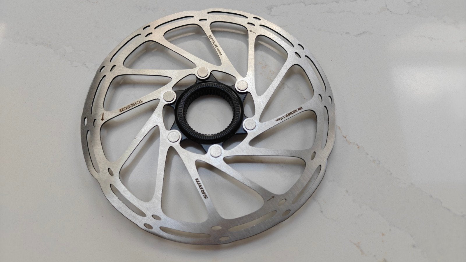 SRAM Centerline 180mm Remschijf - Nieuw, Fietsen en Brommers, Fietsonderdelen, Remmen, Staal, Ophalen of Verzenden, Zo goed als nieuw