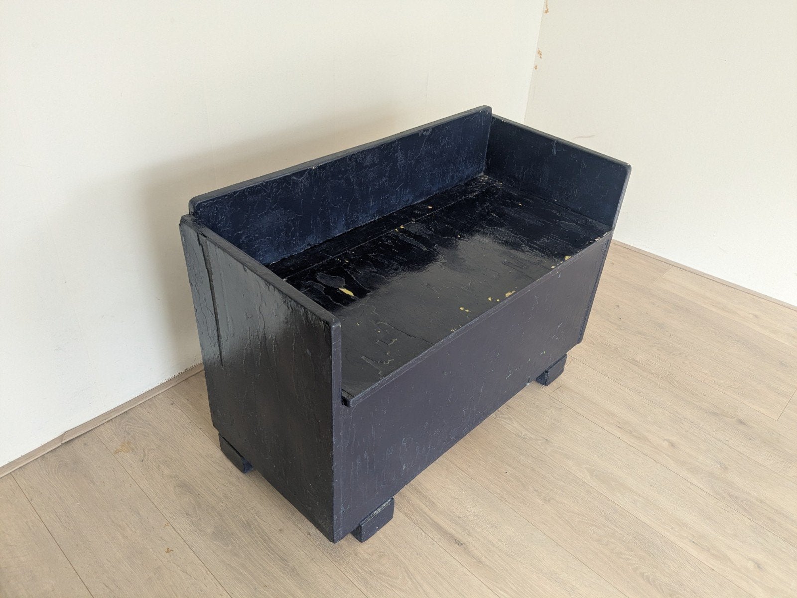 GRATIS Houten opbergbankje, Huis en Inrichting, Woonaccessoires | Kisten, Ophalen, Gebruikt, Minder dan 50 cm