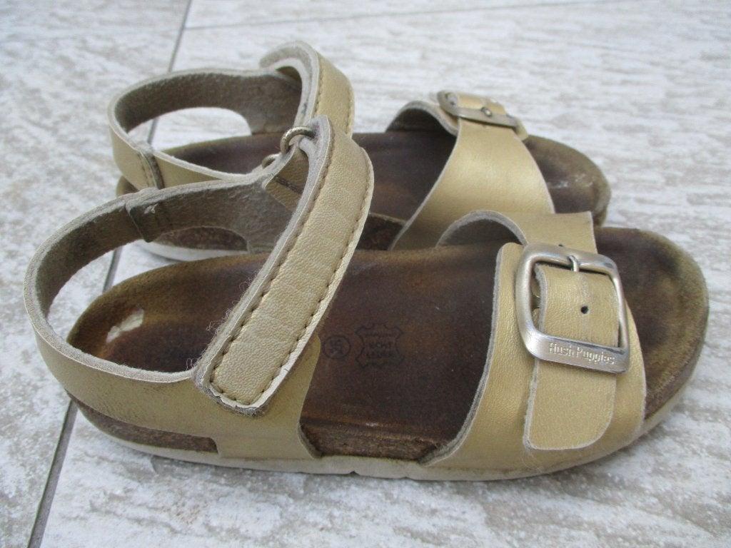 Hush Puppies sandalen goud kleur maat 28 schoenen, Gebruikt, Meisje, Hush Puppies, Schoenen