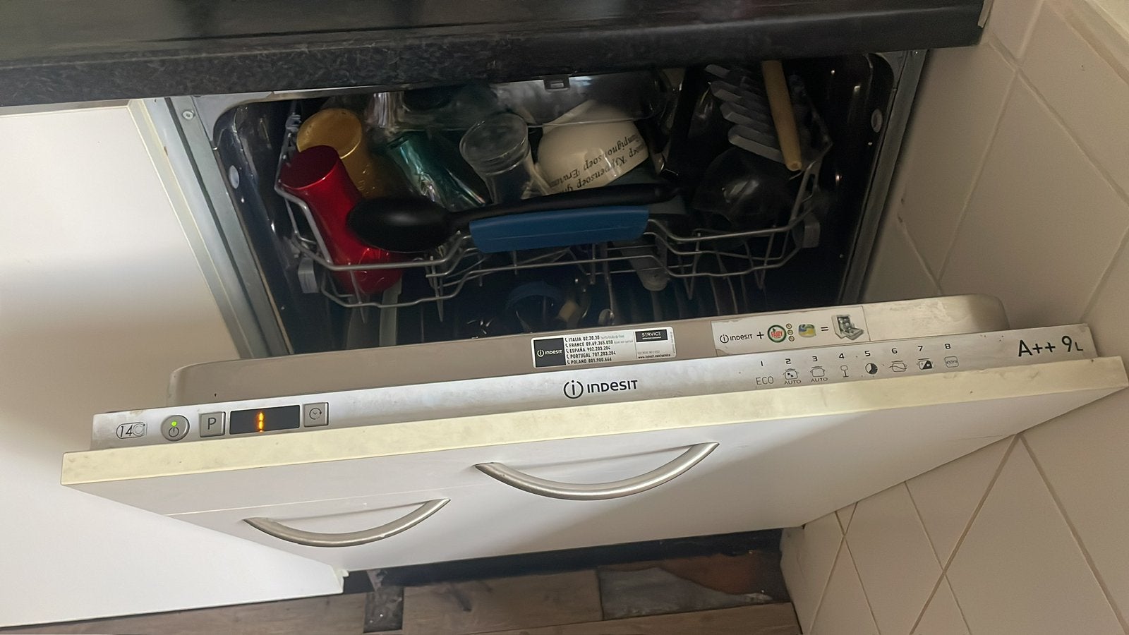 Inbouw vaatwasser, Witgoed en Apparatuur, Vaatwasmachines, Ophalen, Gebruikt, Inbouw, Minder dan 85 cm