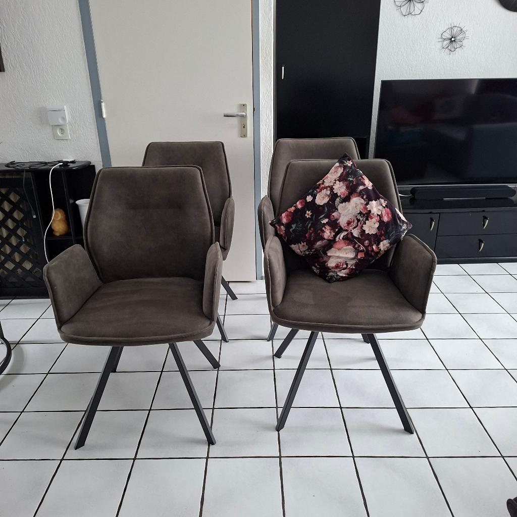 4 eetkamerstoelen, Huis en Inrichting, Stoelen, Ophalen, Gebruikt, Overige kleuren, Vier