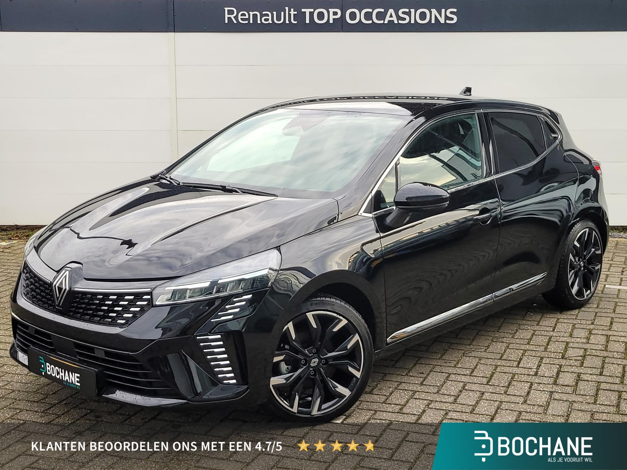 Renault Clio 1.6 E-Tech Full Hybrid 145 techno | Groot Navig, Gebruikt, Met garantie (alle), Leder en Stof, Origineel Nederlands
