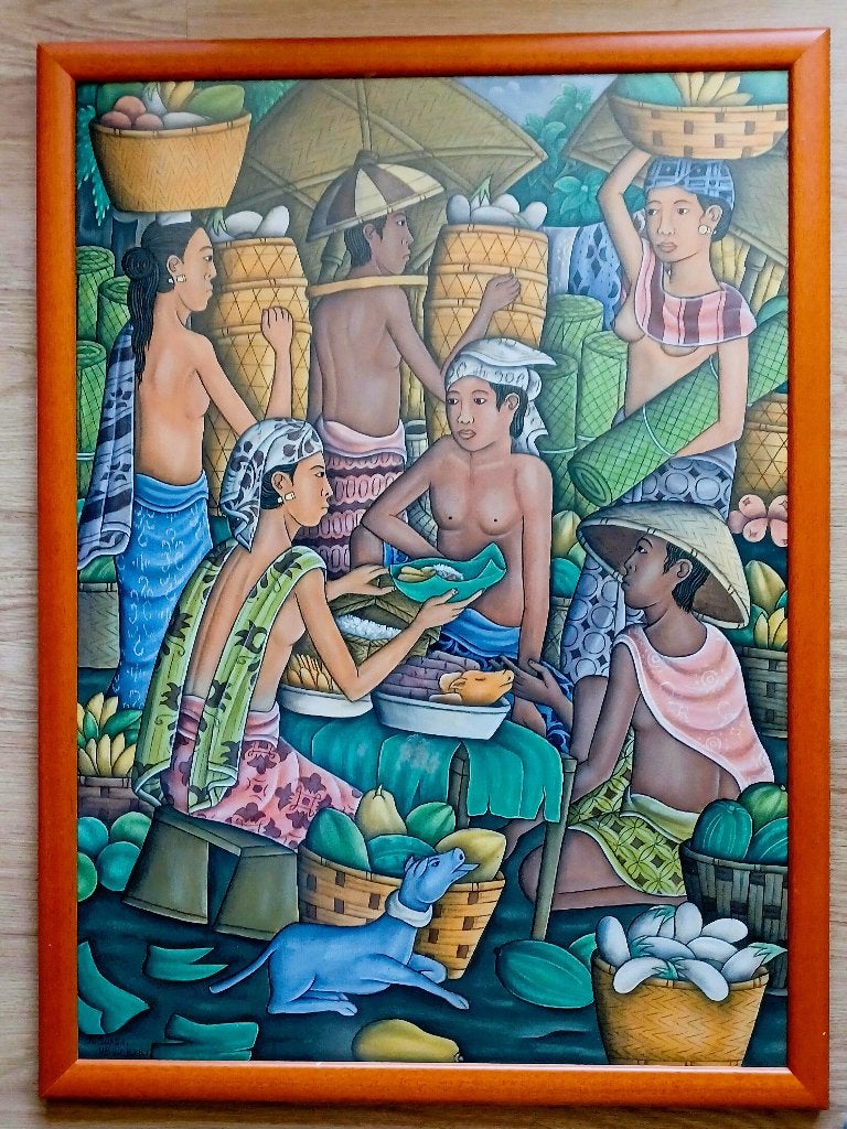 Schilderij van Suasa, Antiek en Kunst, Kunst | Schilderijen | Klassiek, Ophalen, Vintage, Bijzondere lijst, Overige onderwerpen