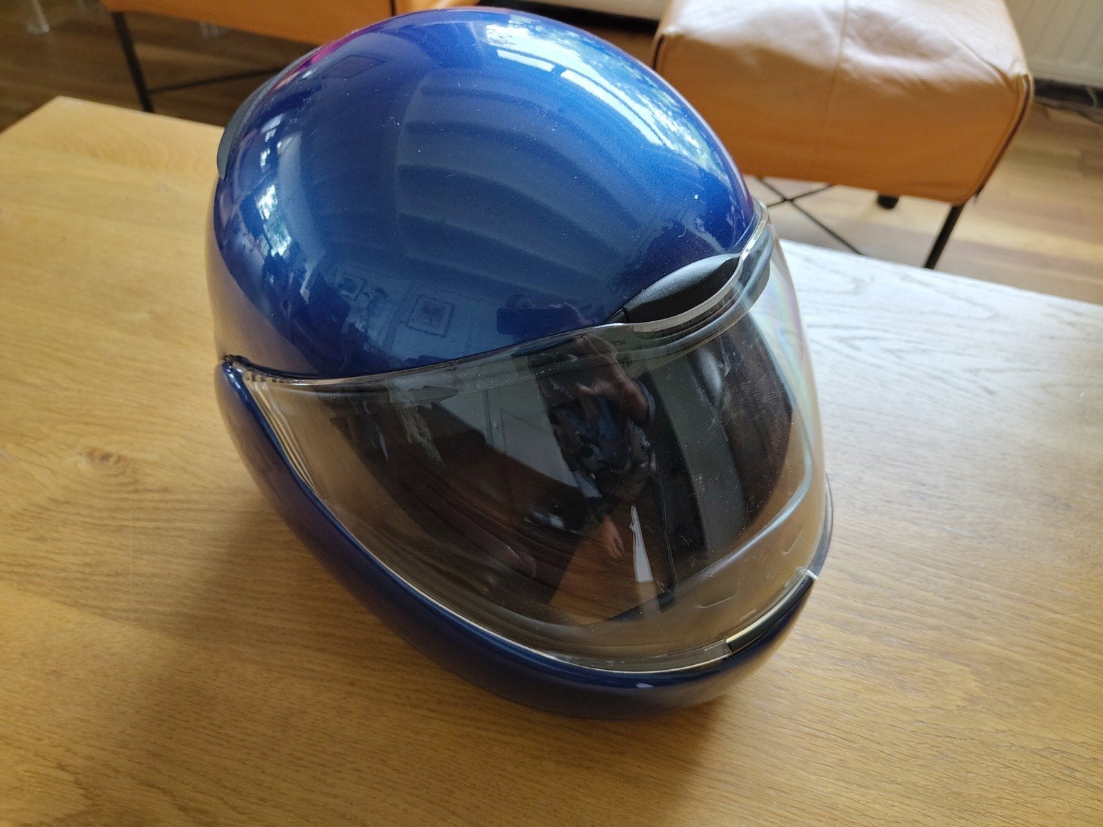 BMW integraal helm blauw maat 54-55, Motoren, Kleding | Motorhelmen, Ophalen of Verzenden, Tweedehands, Integraalhelm, Overige merken