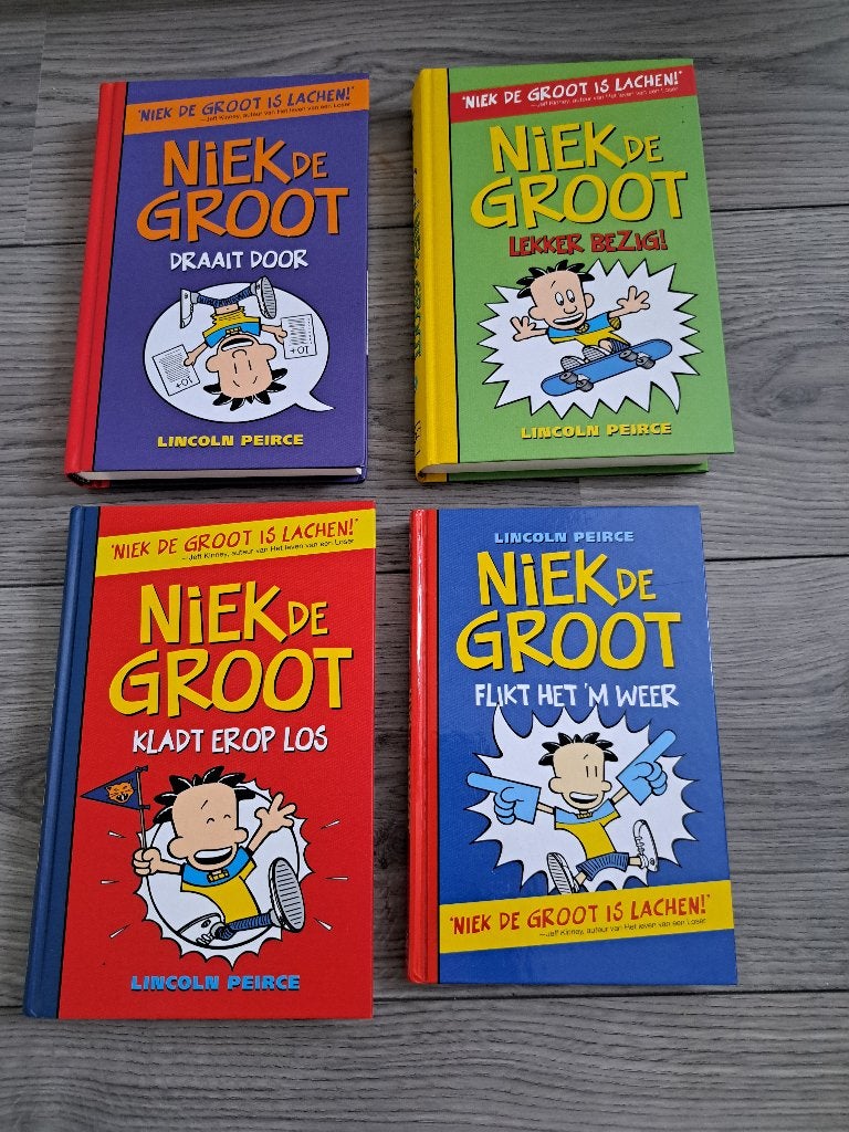 4x boek Niek de Groot sint tip, Ophalen, Zo goed als nieuw, Lincoln Peirce, Non-fictie
