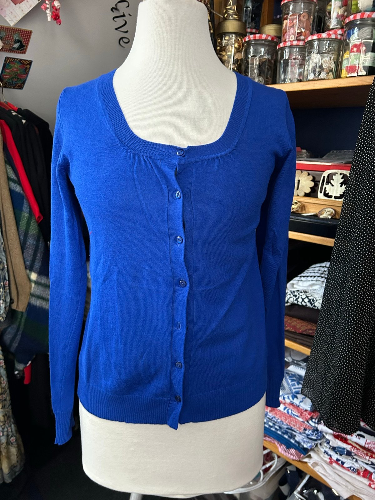Kobalt blauw vestje, Ophalen of Verzenden, Gedragen, Maat 36 (S), Blauw
