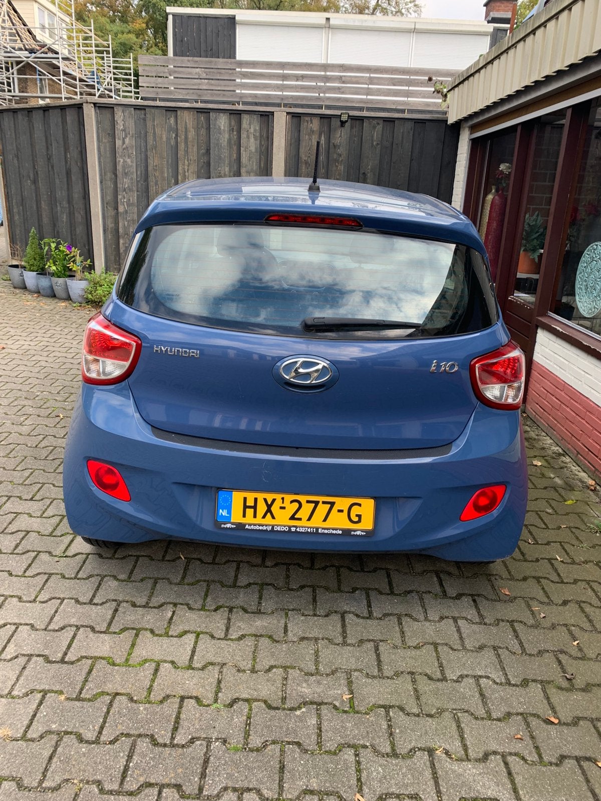 HYUNDAI  i10 1.0i 66pk 2016 Blauw, Auto's, Voorwielaandrijving, Stof, 31 €/maand, 23 km/l