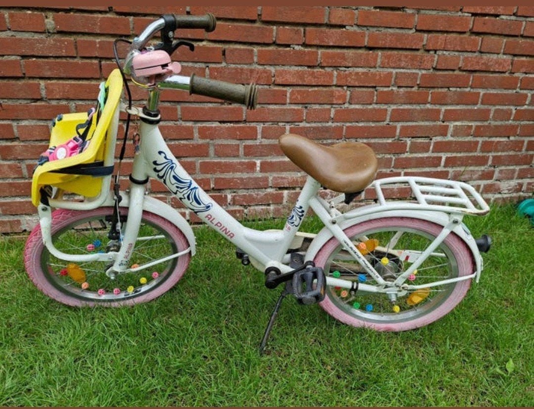 16 inch meisjes fiets, Ophalen, Gebruikt