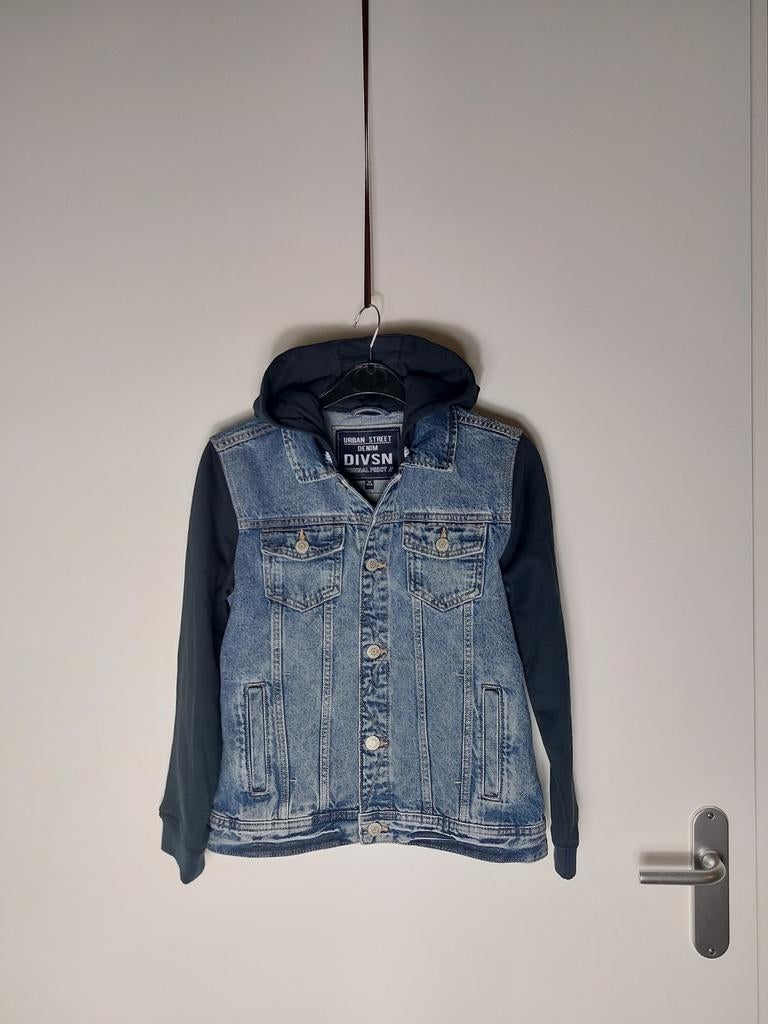 C&A jeansjack maat 146 z.g.a.n. C&A spijkerjas 146 zgan jas, Broek, C&A, Ophalen of Verzenden, Zo goed als nieuw