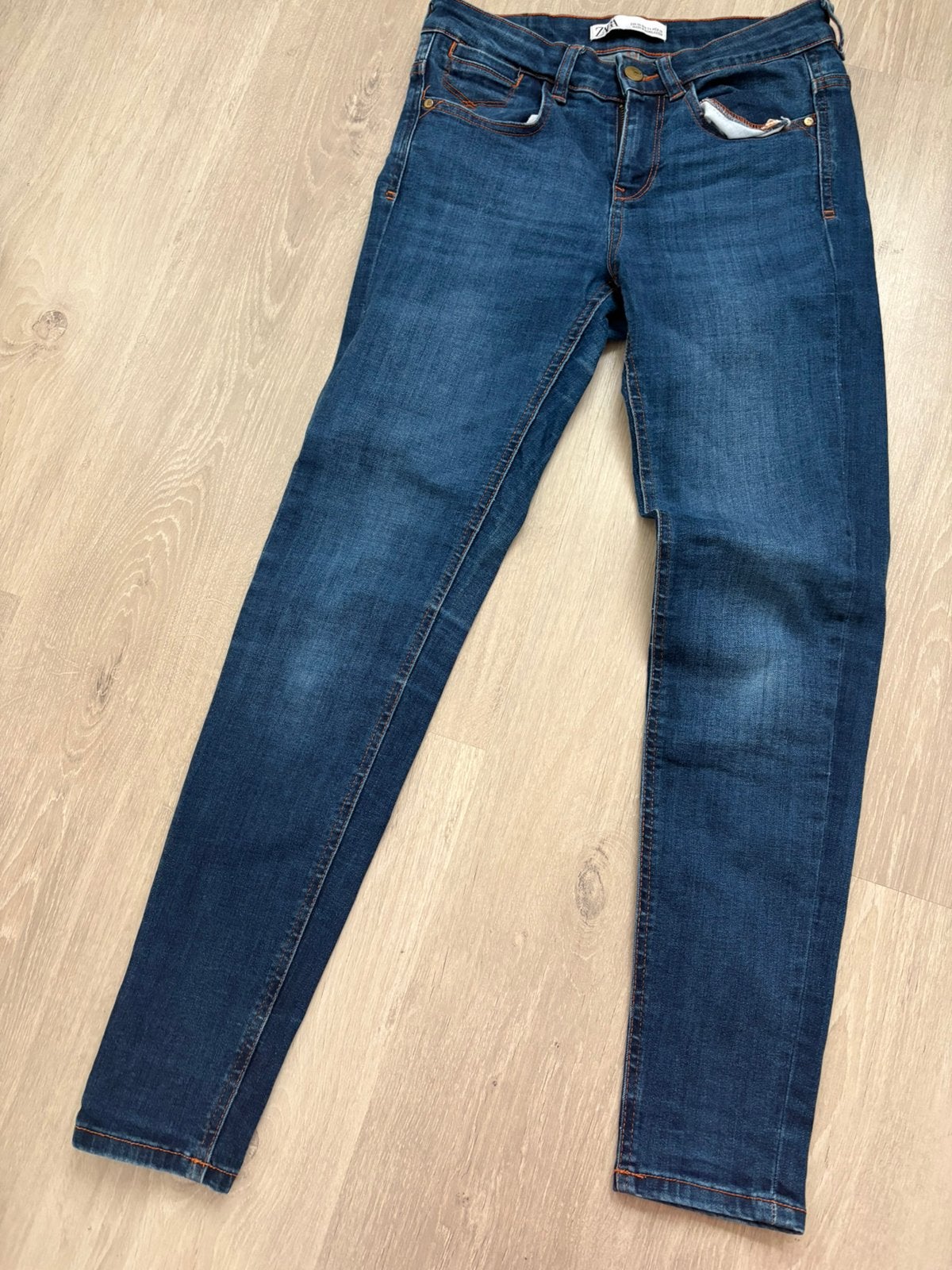 Zara skinny spijkerboek, Ophalen of Verzenden, Zo goed als nieuw, Blauw, W27 (confectie 34) of kleiner