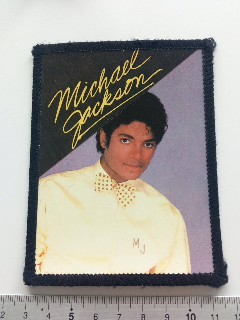 MICHAEL JACKSON mooie zeldzame patch 22 --photo printed, Verzenden, Nieuw, Kleding