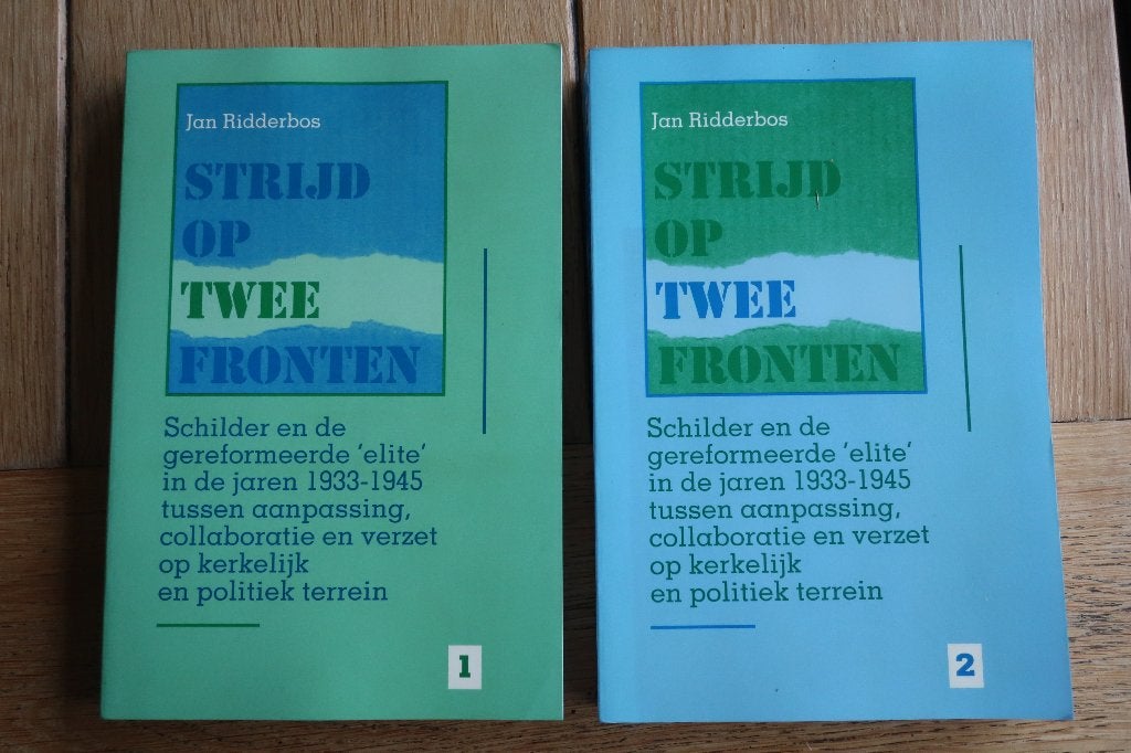 Strijd op 2 fronten deel 1 en 2 Auteur: Jan Ridderbos, Ophalen of Verzenden, Zo goed als nieuw, Politiek en Staatkunde, Nederland