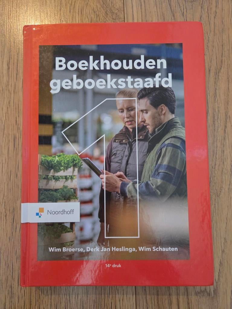 Wim Broerse - Boekhouden geboekstaafd 1 - 14e druk, Ophalen of Verzenden, Zo goed als nieuw, Wim Broerse; Derk Jan Heslinga; Wim Schauten