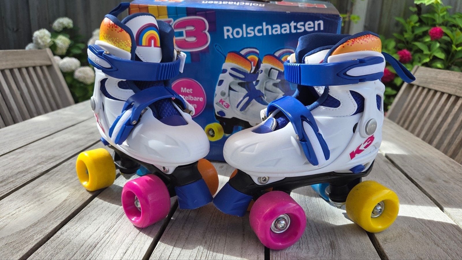 K3 rolschaatsen verstelbaar maat 26-29 incl. beschermset, Kinderen en Baby's, Speelgoed | Buiten | Rolschaatsen, Ophalen, Verstelbaar