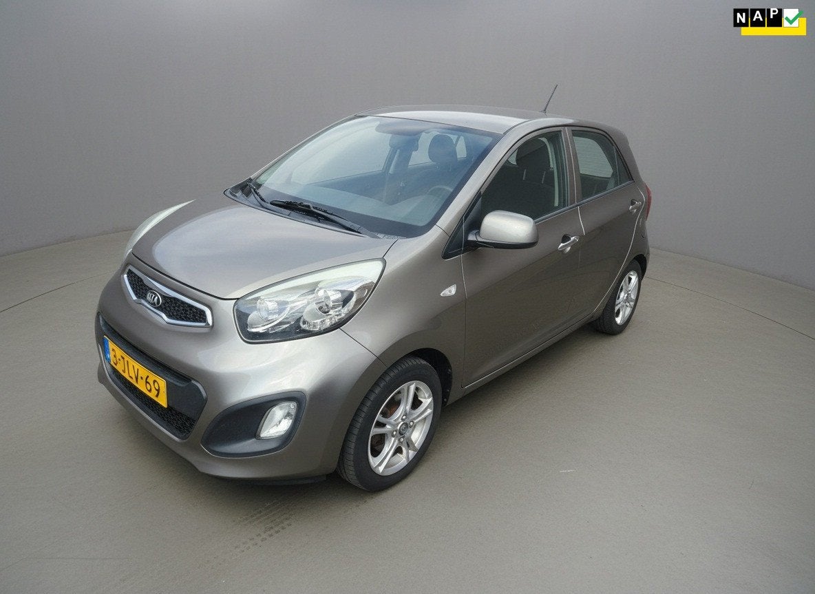 Kia Picanto 1.0 CVVT BusinessLine, Airco, CV, LM, NAP, Voorwielaandrijving, Euro 5, Stof, Gebruikt