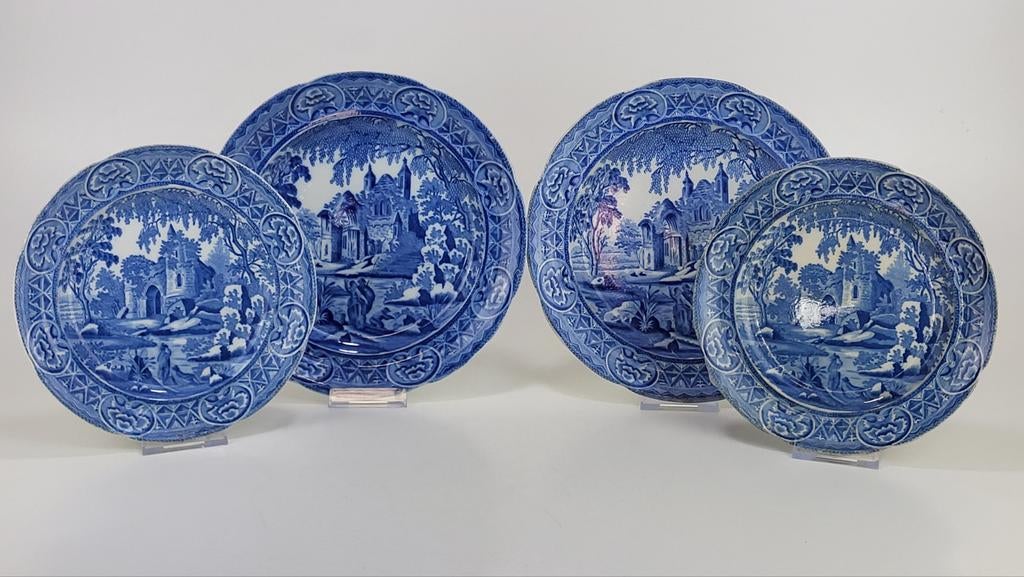 4 Antieke Davenport schotels, Ophalen of Verzenden