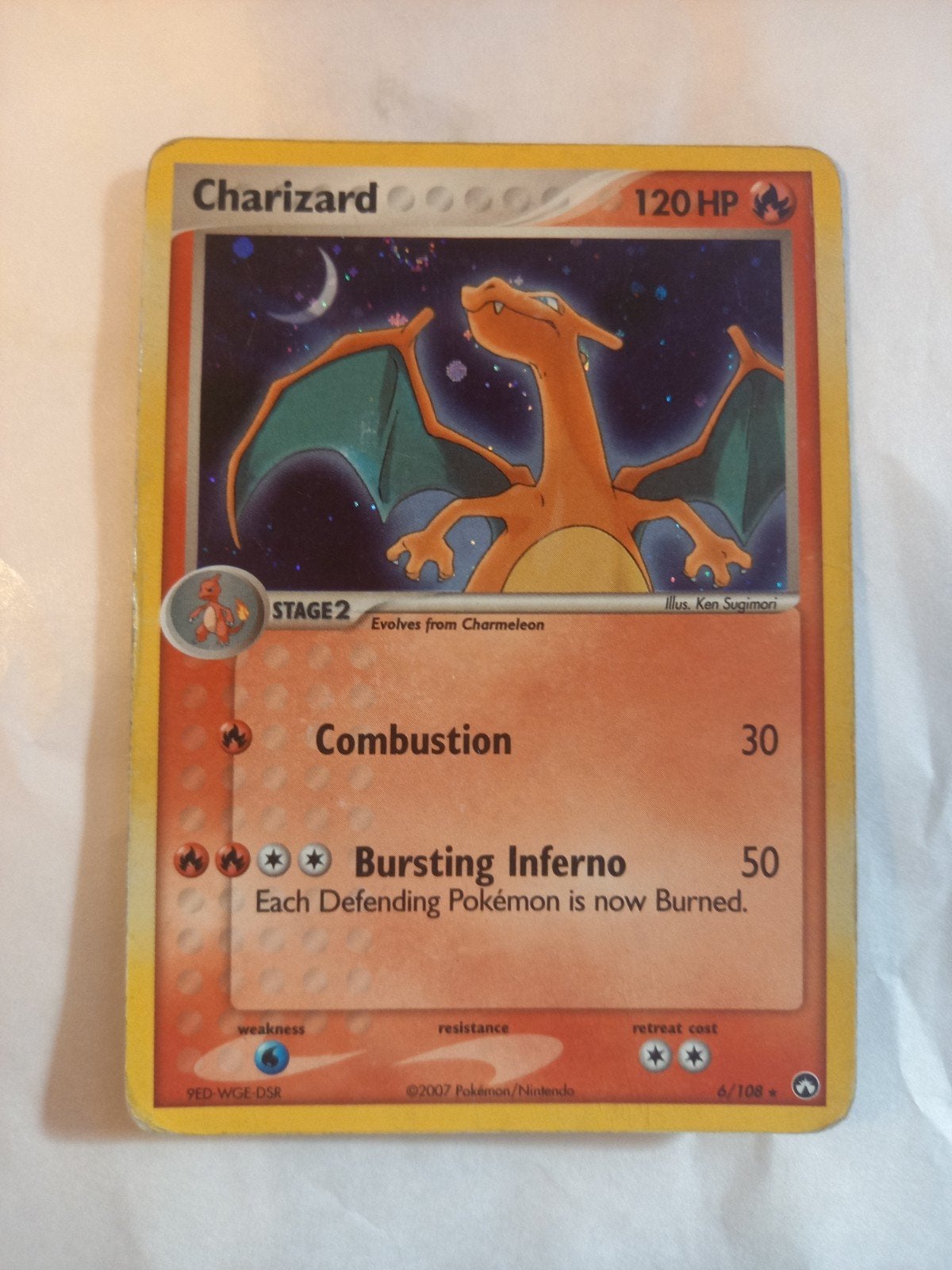 Pokémon Charizard Kaart 2007 - 120 HP, Ophalen of Verzenden