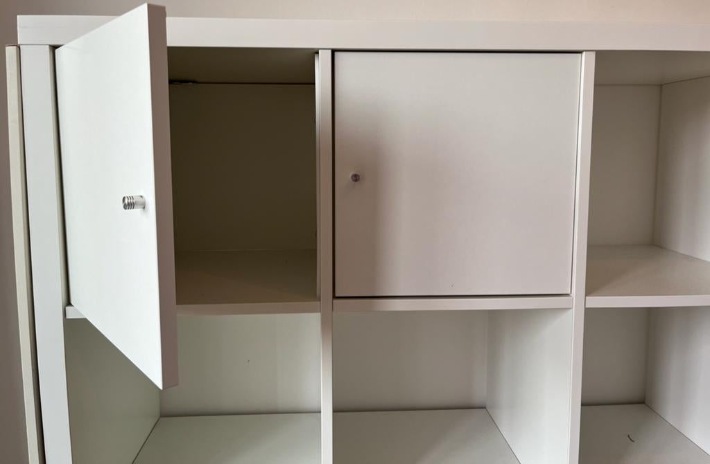Ikea Kallax kastdeurtjes - Wit, Ophalen, Zo goed als nieuw, Minder dan 100 cm, 25 tot 50 cm