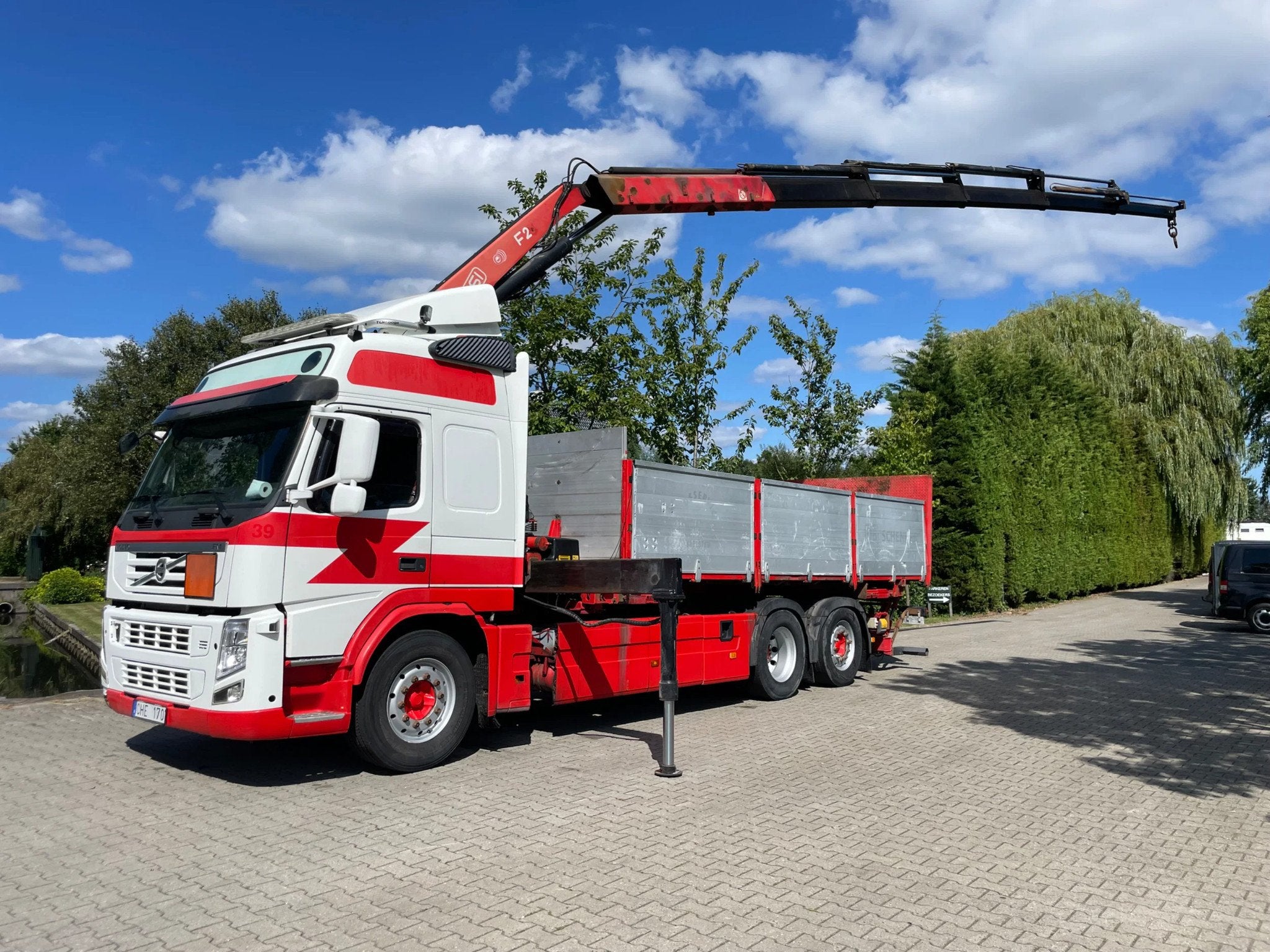 Volvo FM 450 with fassi F230 crane krane grua, only 1500 cra, Automaat, Euro 5, Wit, Bedrijf