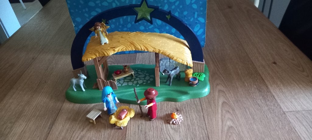Playmobil complete kerststal met heldere ster nr. 9494., Ophalen of Verzenden, Zo goed als nieuw, Complete set
