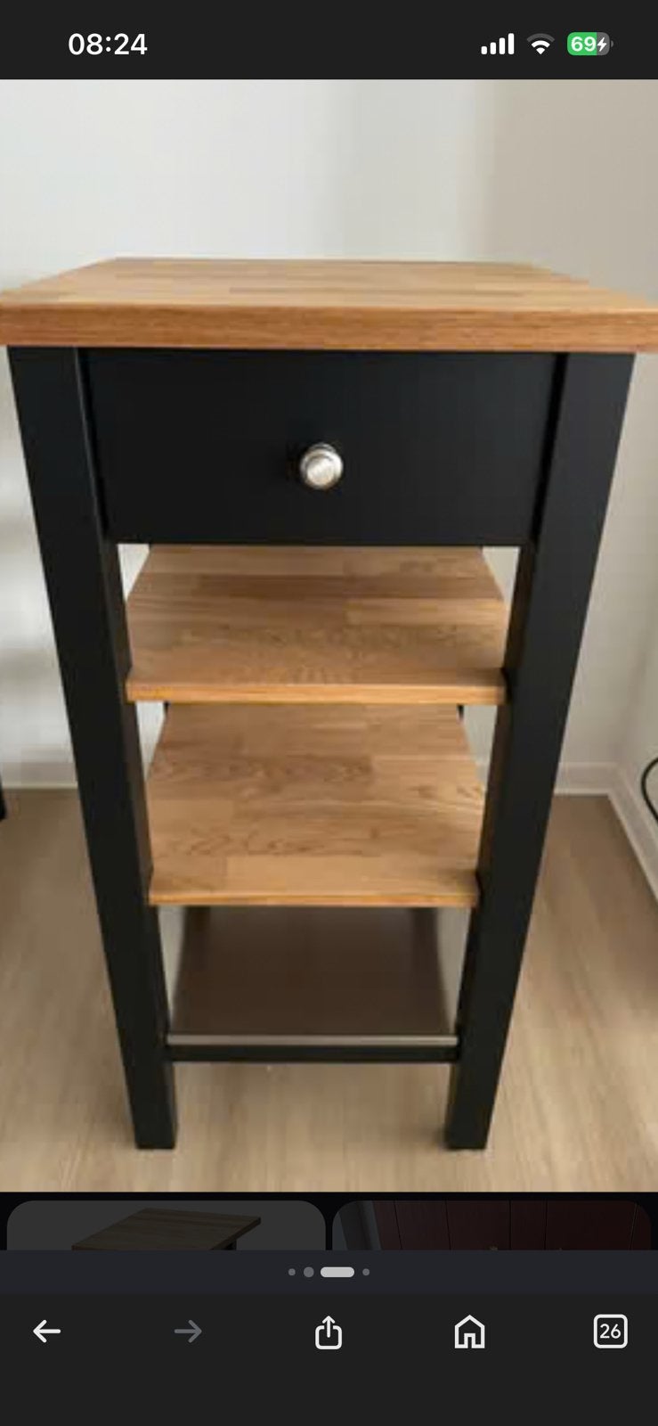 Ikea keuken trolley, Ophalen, Gebruikt