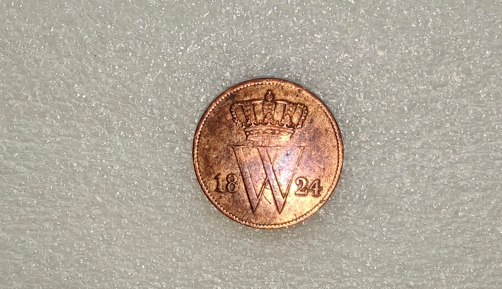1 cent 1824 misslag, Verzenden, Koning Willem I, 1 cent, Losse munt