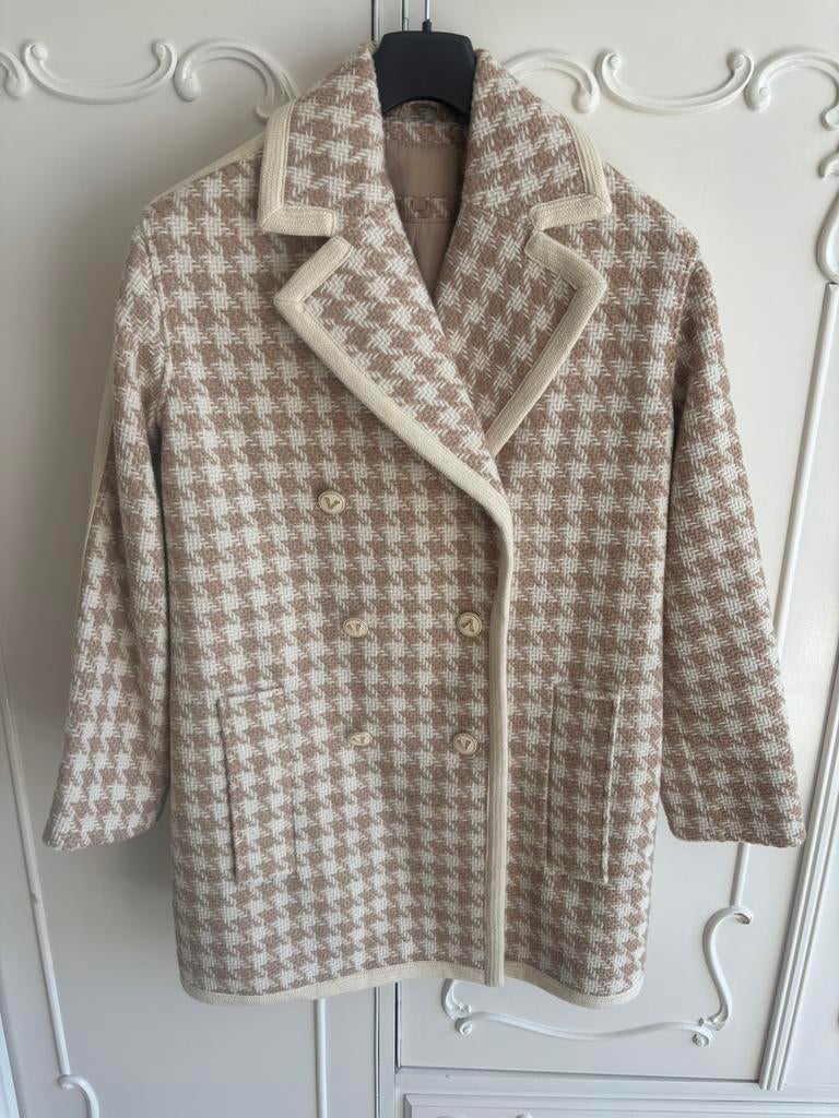 Nieuw creme beige mantel jas merk Josh V maat XS, Kleding | Dames, Jassen | Winter, Ophalen of Verzenden, Nieuw, Maat 34 (XS) of kleiner