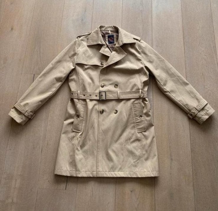 Trenchcoat L nieuw avba, Ophalen of Verzenden, Zo goed als nieuw, Maat 52/54 (L), Beige
