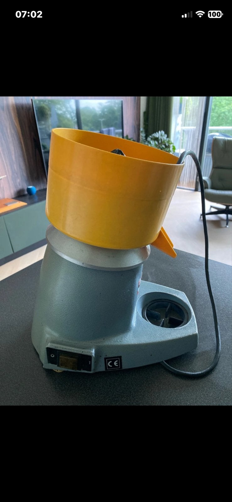Professionele Santos citruspers - Hoge sapopbrengst, Minder dan 1 liter, Ophalen of Verzenden, Gebruikt, 1 snelheid