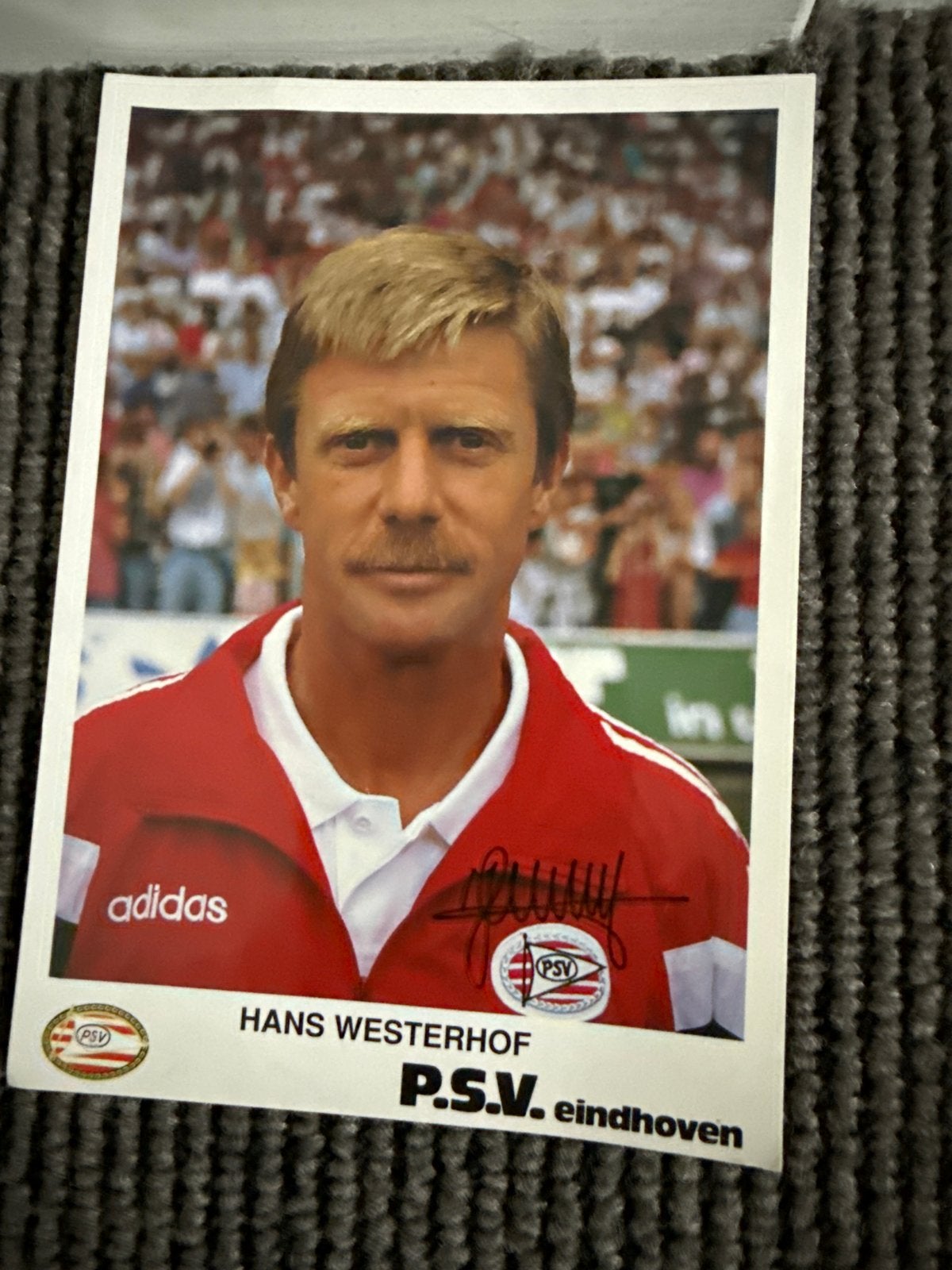 Hans Westerhof PSV Eindhoven Spelerskaart, Ophalen of Verzenden, Zo goed als nieuw, PSV, Spelerskaart