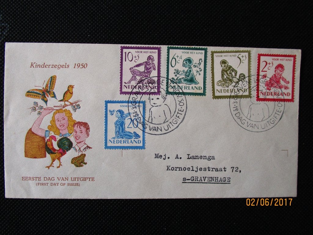 nederl. fdc  e 4   1x open klep 52,-e/1x gesloten klep 45,-e, Postzegels en Munten, Postzegels | Eerstedagenveloppen, Verzenden