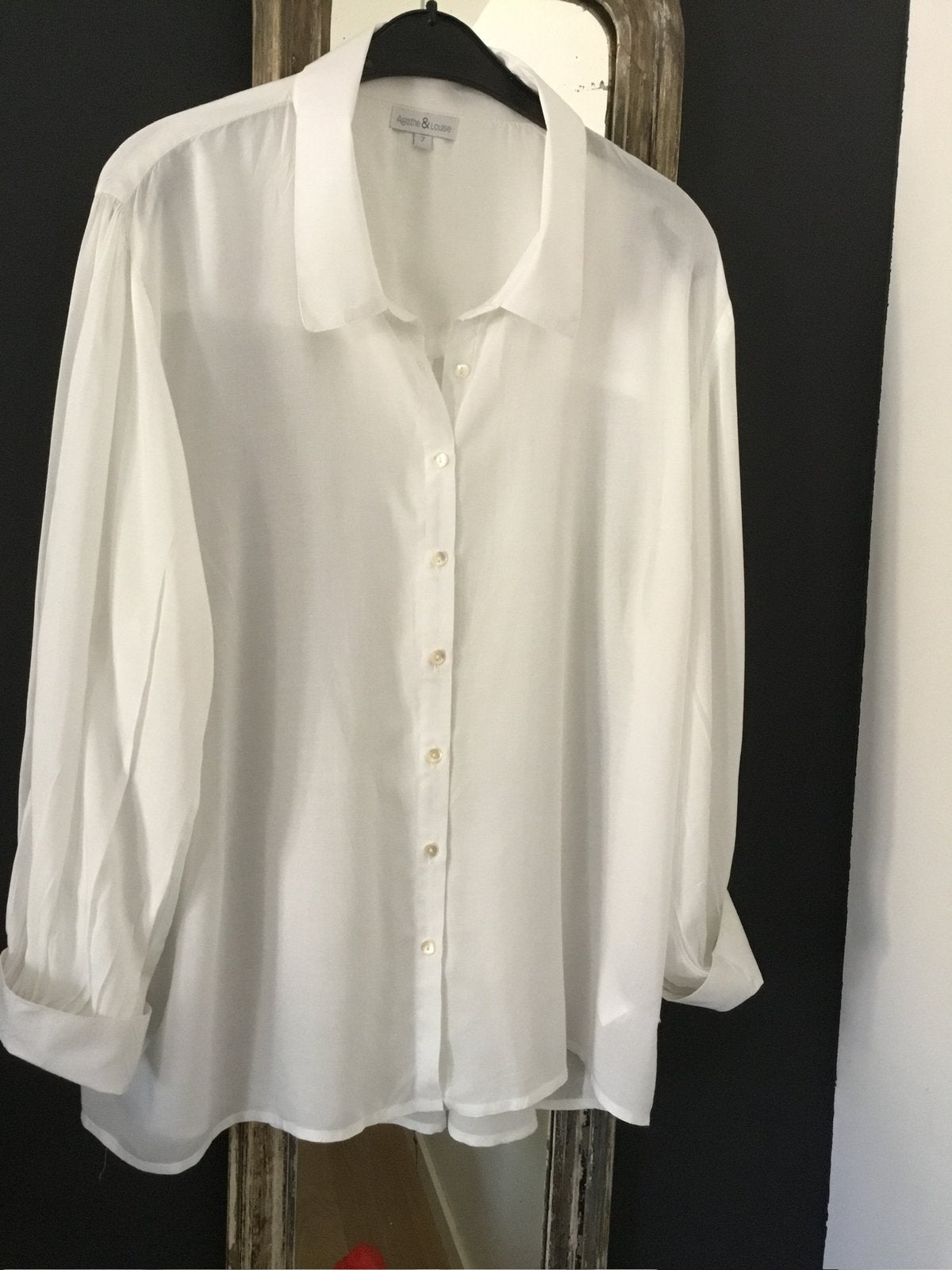 Heel mooie ecru kleurige blouse, Ophalen of Verzenden, Zo goed als nieuw, Beige