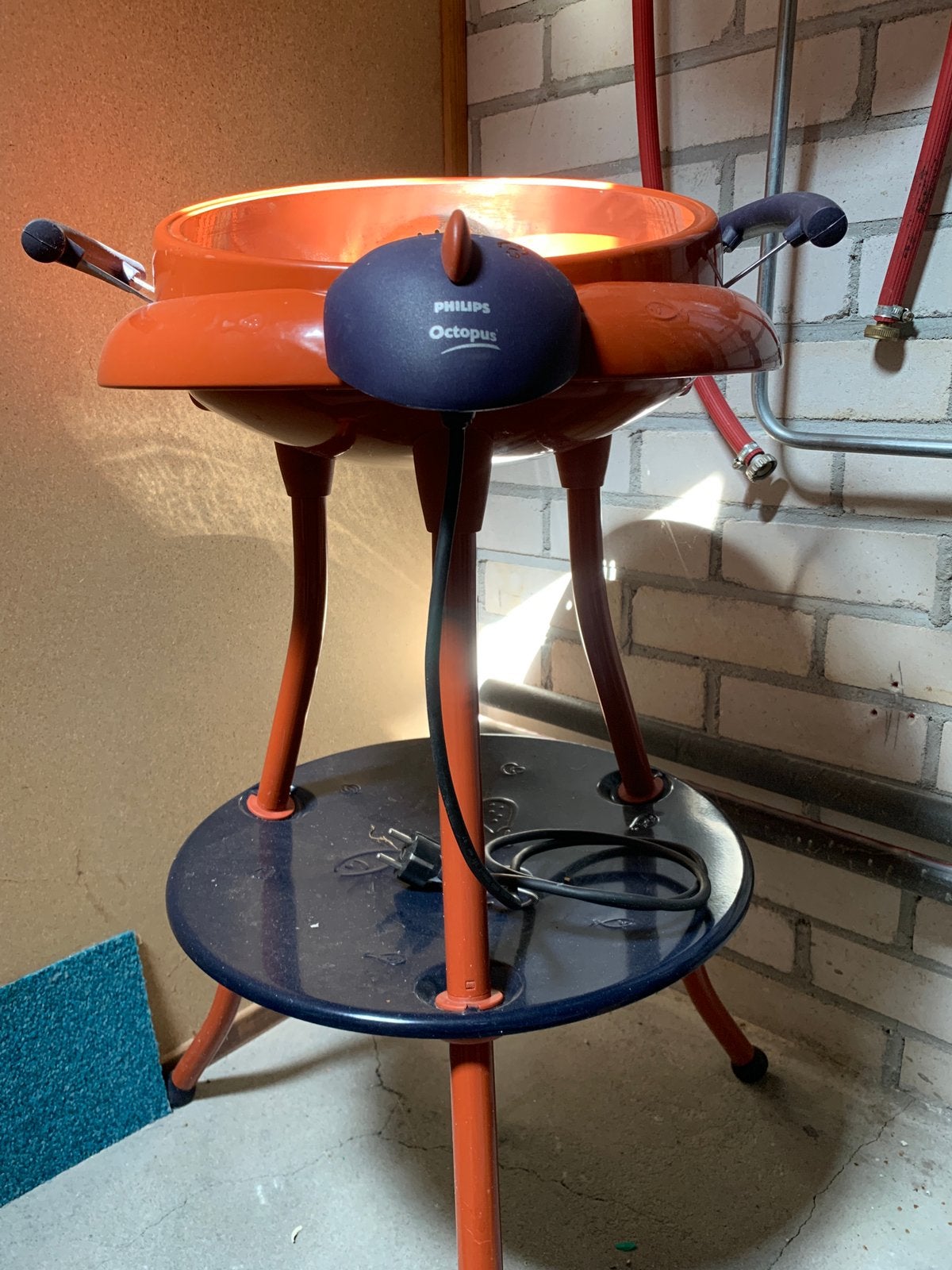 Philips Octopus elektrische barbecue oranje, Ophalen, Gebruikt