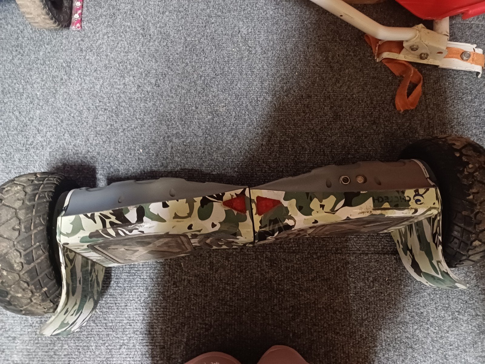 Hoverboard met karretje en lader - Camouflage, Ophalen of Verzenden, Gebruikt, Overige typen, Onbekend