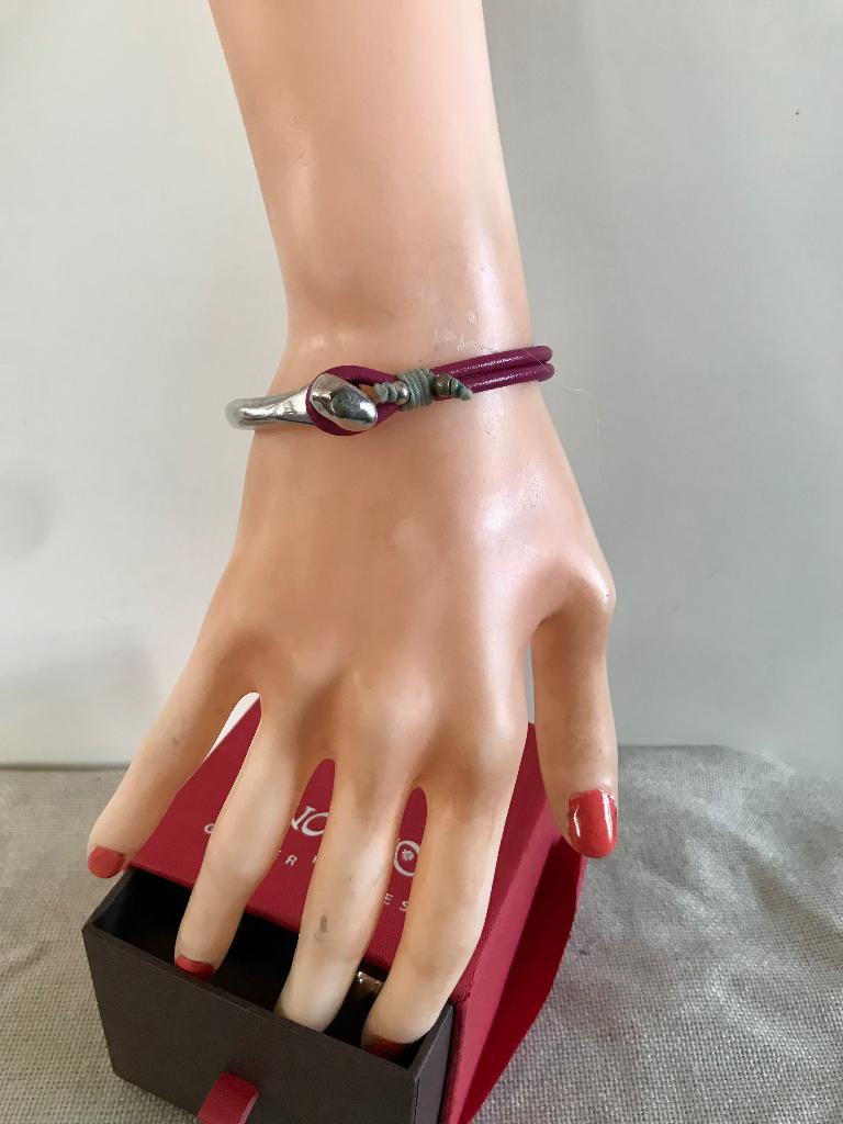 Uno de 50 armband (159A) rose/zilver, Sieraden, Tassen en Uiterlijk, Armbanden, Nieuw, Overige materialen, Zilver, Met bedels of kralen