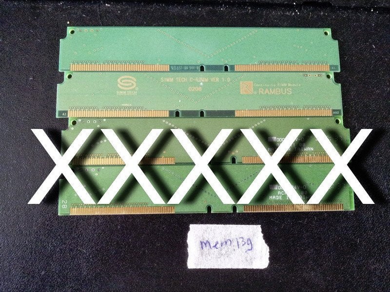 2 X RIMM Slot vuller [MEM139] 5-6, Computers en Software, RAM geheugen, Ophalen of Verzenden, Nieuw, Overige soorten, Desktop