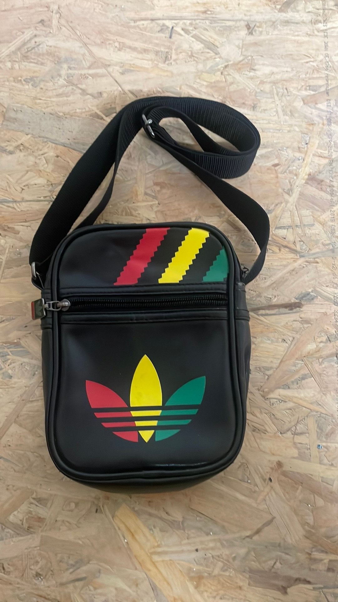 Adidas schoudertas rasta, Gebruikt, Zwart, Leer, Ophalen