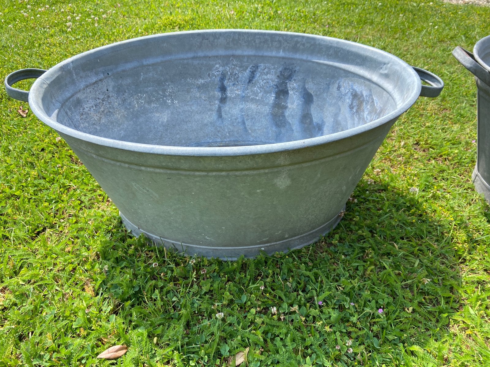 SCHUUR OPRUIMING grote Zinken teil 74x58 en 33 hoog gaatjes, Ophalen, Zo goed als nieuw, Balkon, Metaal