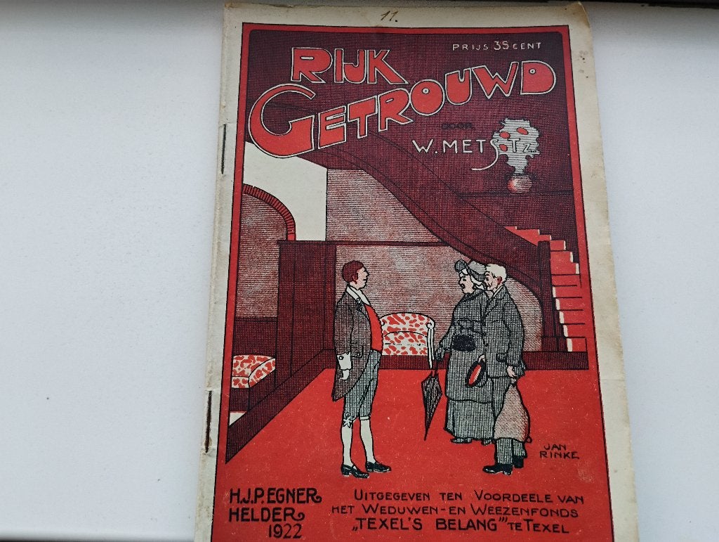 Rijk getrouwd, boekje uit 1922 door H. Mets Tz., Boeken, Ophalen of Verzenden, Gelezen