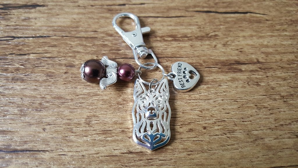 (Sleutel/Tas) Hanger Kelpie silver plated beschermengeltje, Verzenden, Nieuw, Hanger