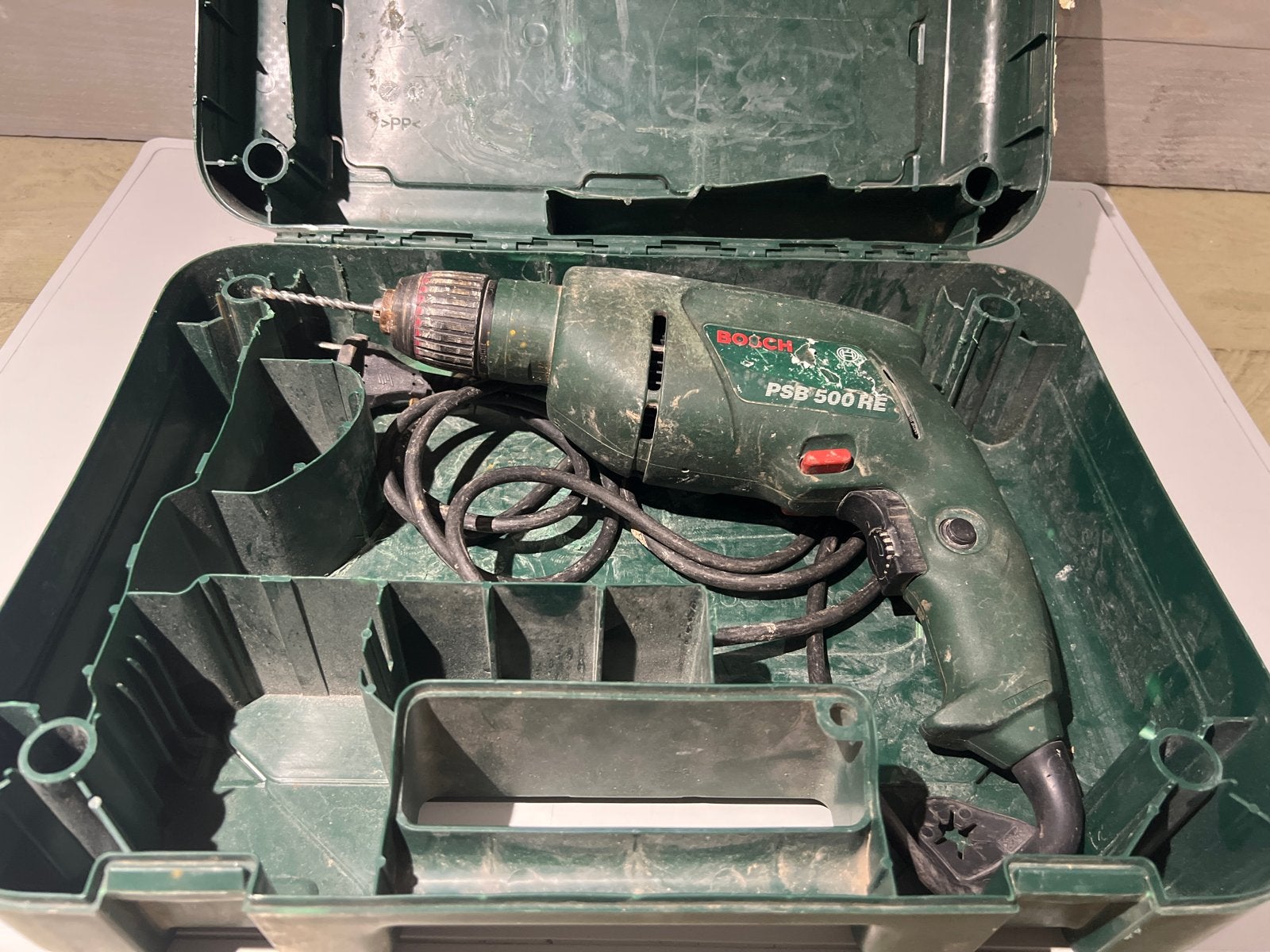 Bosch PSB 500 RE Klopboormachine in Koffer, Doe-het-zelf en Verbouw, Gereedschap | Boormachines, Boormachine, N, Ophalen of Verzenden