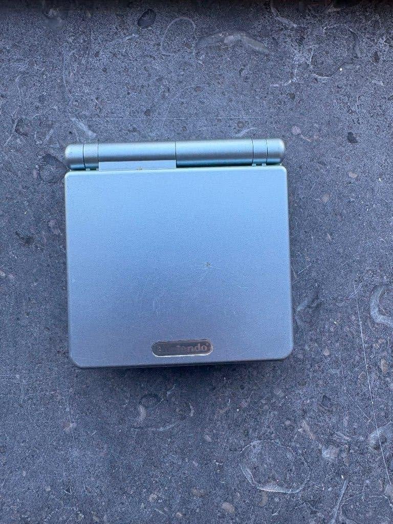 Nintendo Game Boy Advance SP AGS-101 Silver/Blue GBA, Spelcomputers en Games, Ophalen of Verzenden, Gebruikt, Game Boy Advance