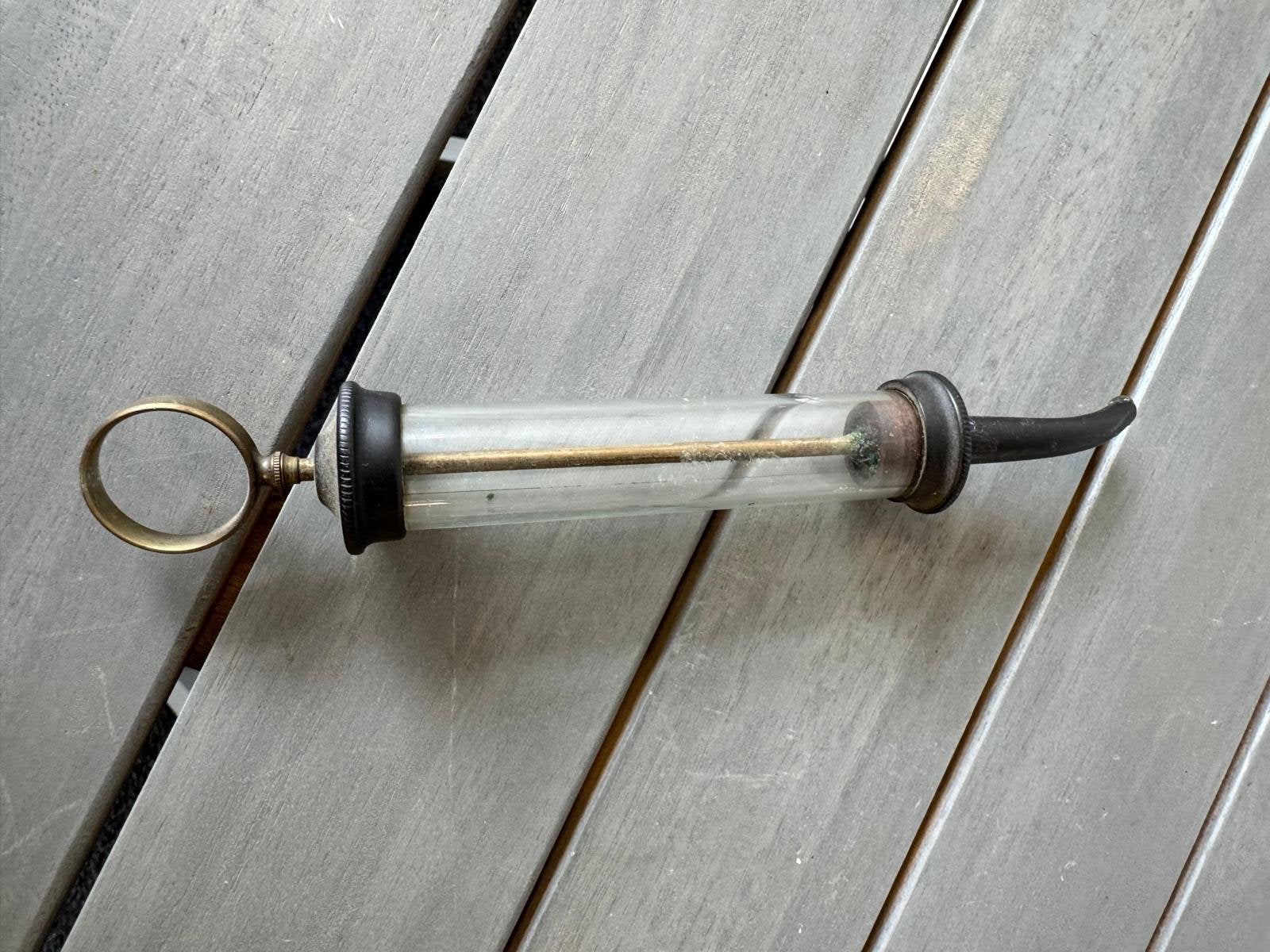 Antieke spuit - Vintage medisch instrument, Ophalen of Verzenden