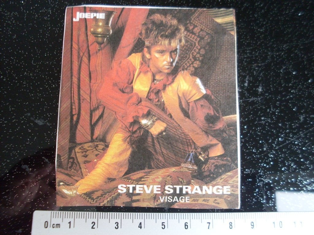 sticker Steve Strange Visage Joepie, Verzenden, Zo goed als nieuw, Film, Tv of Omroep