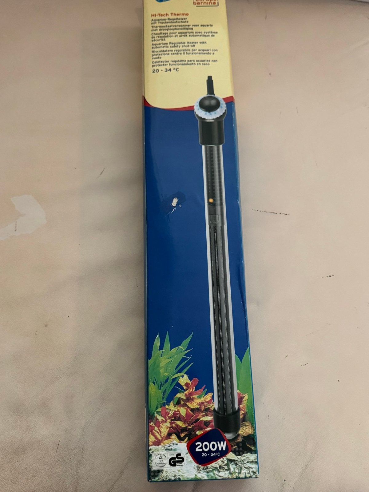 Aquarium heater 200W tot 200Liter tank, Ophalen of Verzenden, Verwarming, Nieuw, Verlichting of Verwarming