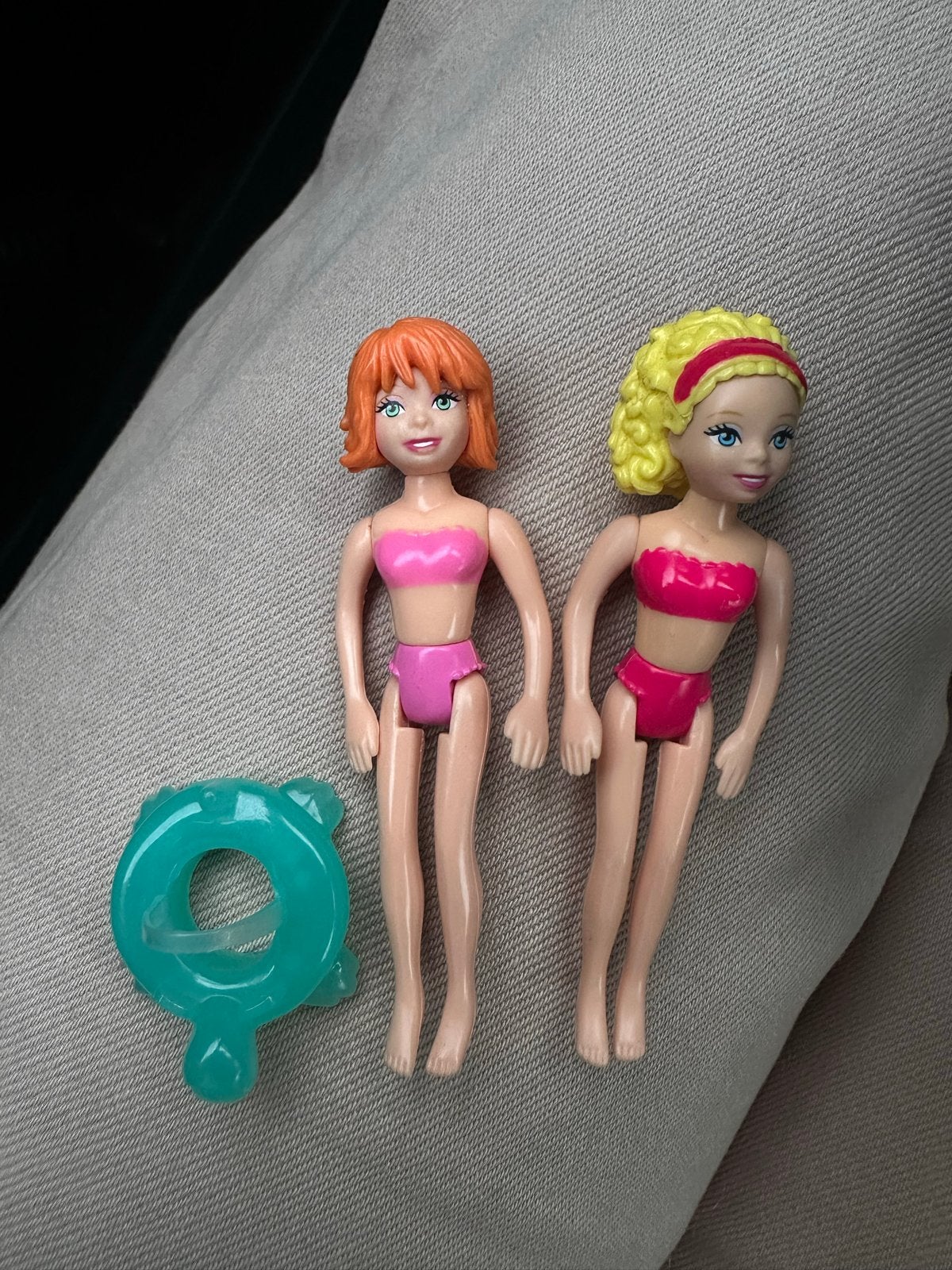 Polly Pocket Poppen Mini Bundle: 2 Zwempak Poppen + Zwemband, Ophalen of Verzenden, Zo goed als nieuw, Overige typen