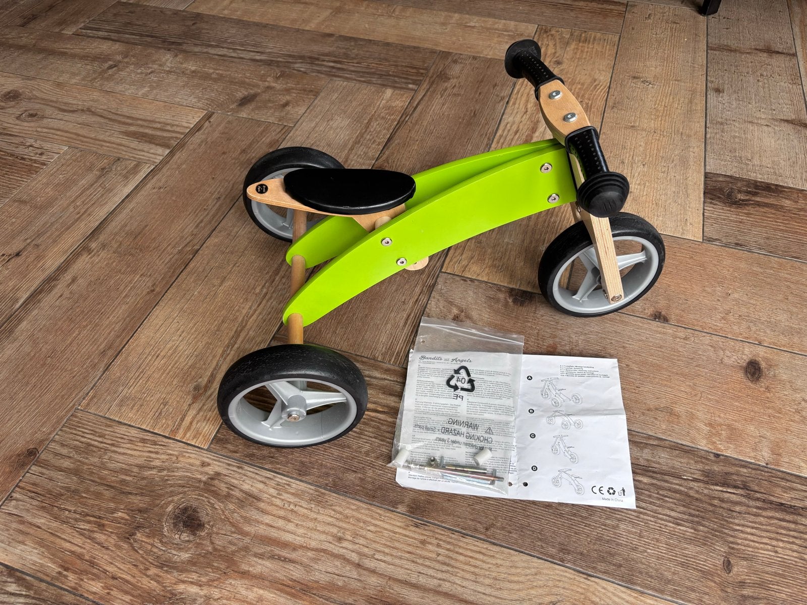 Bandits and Angels 2-in-1 loopfiets/driewieler, Ophalen of Verzenden, Zo goed als nieuw