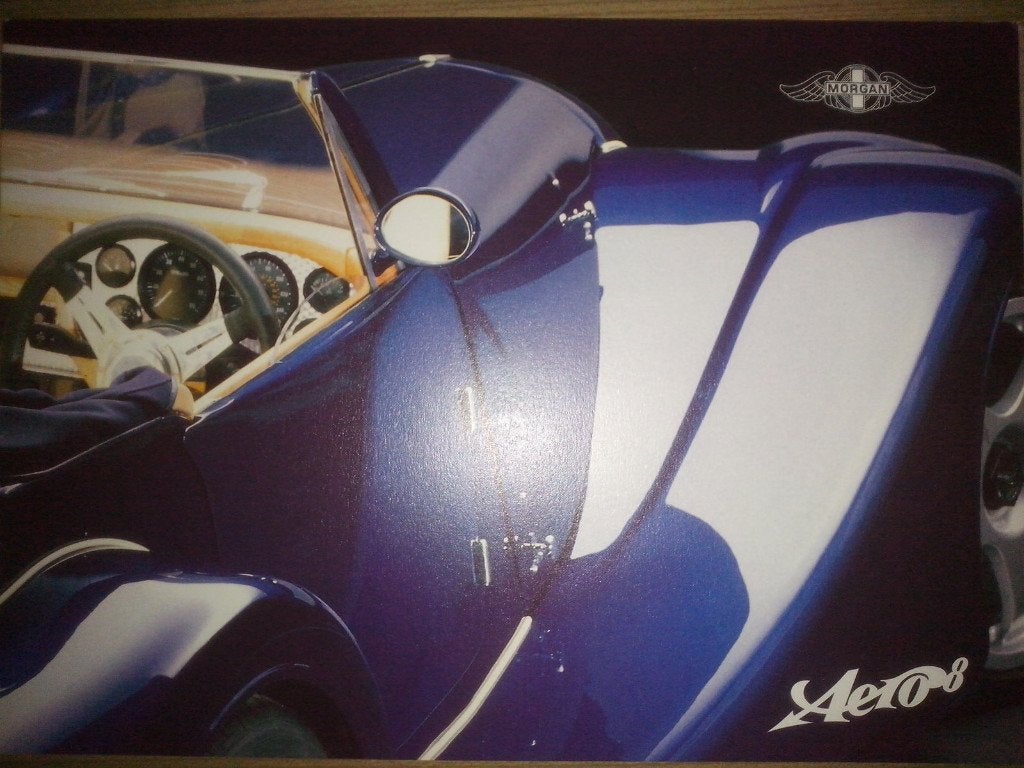 2x Morgan Aero 8 brochures folders, Ophalen of Verzenden, Zo goed als nieuw, Overige merken