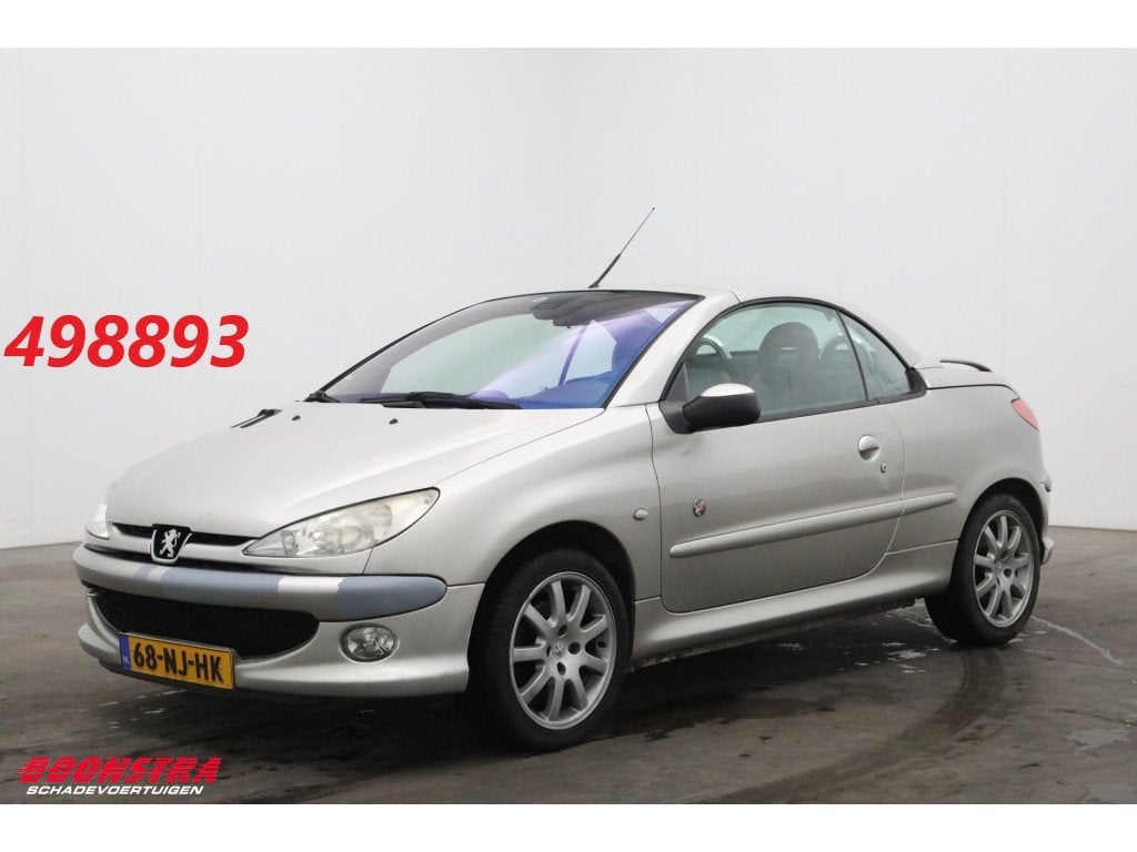 Peugeot 206 CC 1.6-16V Roland Garros Hardtop Clima Leder, Auto's, Peugeot, Voorwielaandrijving, Gebruikt, 4 cilinders, Cabriolet