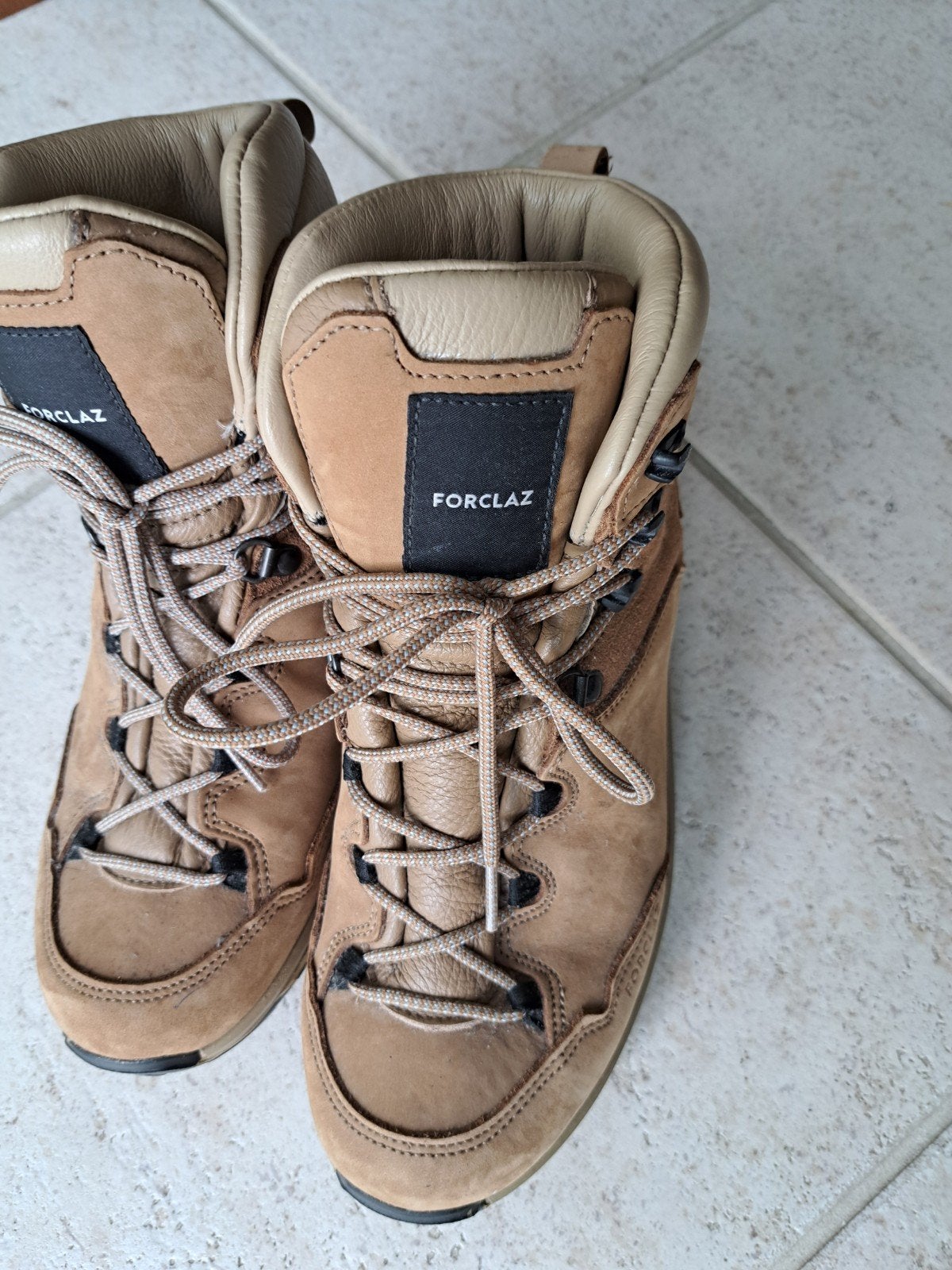 mooie bruine leren Forclaz wandel schoenen mt41, Ophalen of Verzenden, Zo goed als nieuw, Schoenen